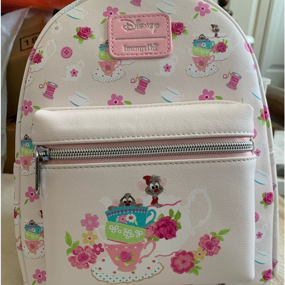 Loungefly X Disney Cinderella Mice Backpack Bag Purse NWT - Picture 5 of 10